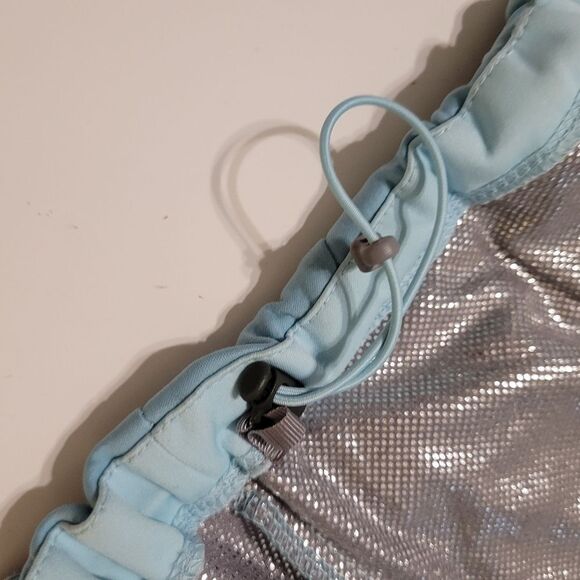 S COLUMBIA OMNI SHIELD HEAT REPELLANT GREEN / BLUE LIGHTWEIGHT ZIP COAT JACKET - Picture 7 of 12